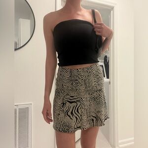 Vintage Victoria Secret mini skirt zebra print